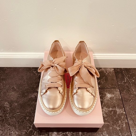 Kate Spade Metallic Rose Sneakers - Picture 2 of 4